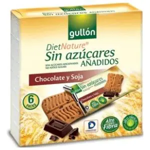 Gullon keks snack soja čokolada 144g