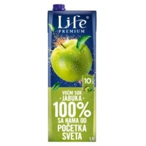 Nectar Voćni sok Life jabuka 100% 1,5l