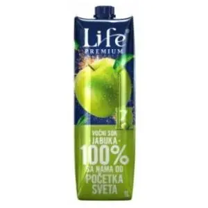 Nectar Voćni sok Life jabuka 100% 1l