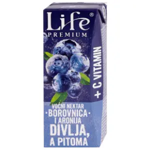 Nectar Voćni sok Life premium borovnica i aronija 200ml