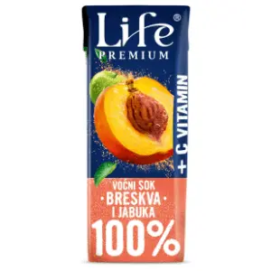 Nectar Voćni sok Life premium breskva jabuka sa om C 0,2l
