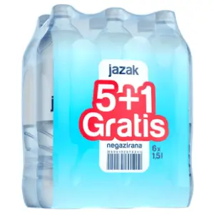 Jazak Voda Negazirana voda paket 5+1 gratis 1.5l