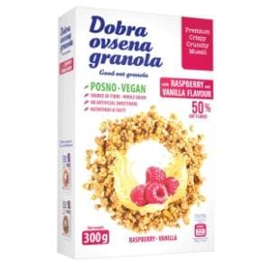 Dobra OVSENA granola malina vanila 30g